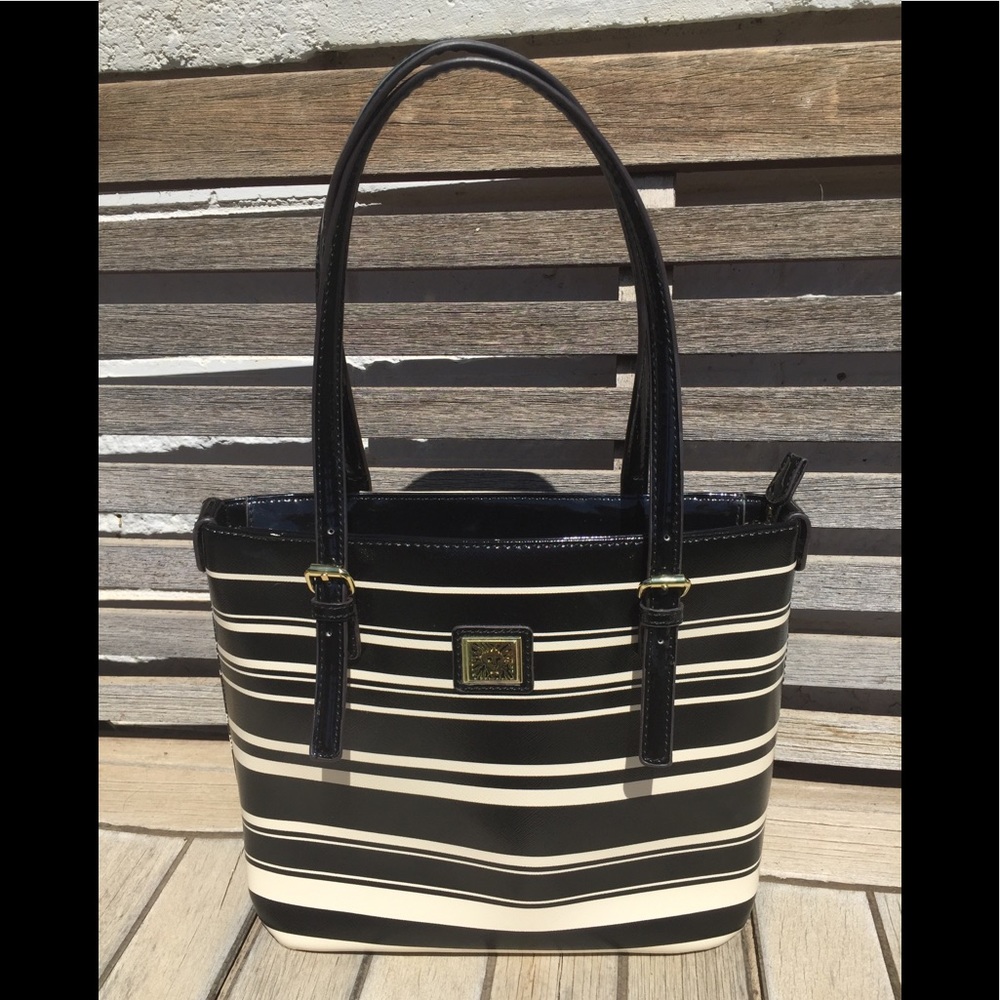 Black and White Anne Klein Purse